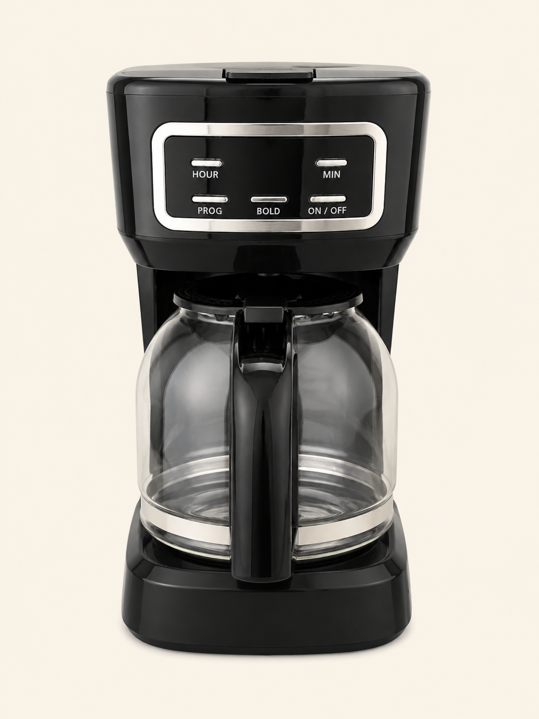 Programmable drip coffee maker quick-start guide
